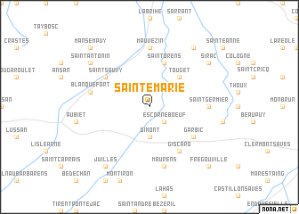 map of Sainte-Marie