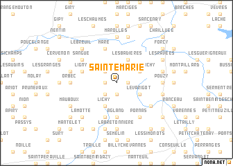 map of Sainte-Marie