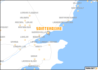 map of Sainte-Maxime