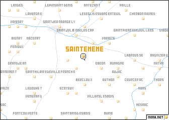 map of Sainte-Même