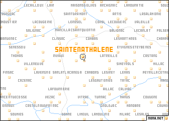 map of Sainte-Nathalène