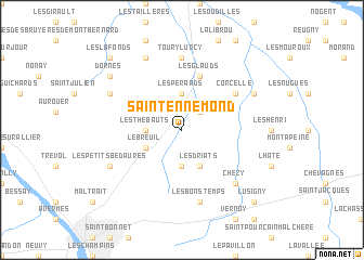 map of Saint-Ennemond