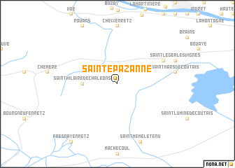 map of Sainte-Pazanne