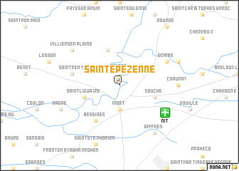 map of Sainte-Pezenne