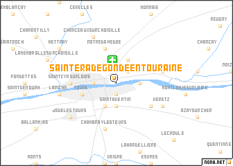 map of Sainte-Radegonde-en-Touraine