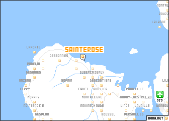 map of Sainte-Rose