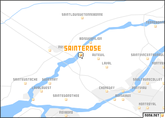 map of Sainte-Rose