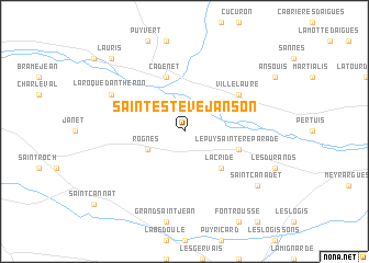 map of Saint-Estève-Janson
