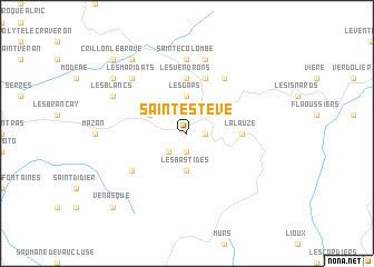 map of Saint-Estève