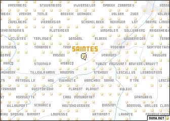 map of Saintes