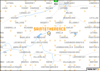 map of Sainte-Thérence