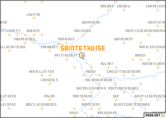 map of Sainte-Thuise