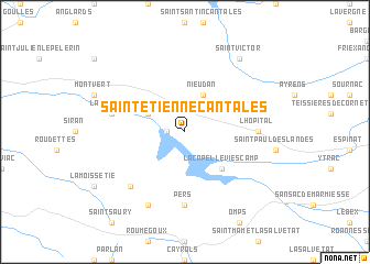 map of Saint-Étienne-Cantalès