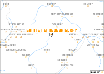 map of Saint-Étienne-de-Baïgorry
