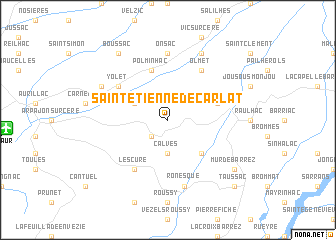 map of Saint-Étienne-de-Carlat