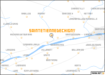 map of Saint-Étienne-de-Chigny