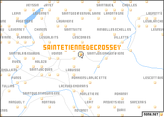 map of Saint-Étienne-de-Crossey