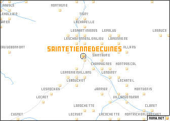 map of Saint-Étienne-de-Cuines