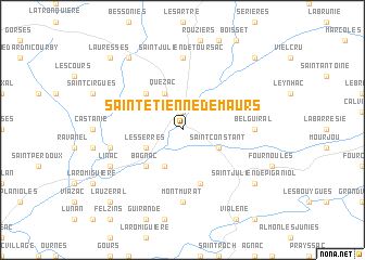 map of Saint-Étienne-de-Maurs