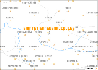 map of Saint-Étienne-de-Naucoules