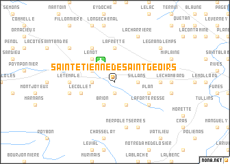 map of Saint-Étienne-de-Saint-Geoirs