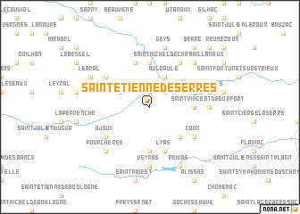 map of Saint-Étienne-de-Serres