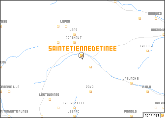 map of Saint-Étienne-de-Tinée