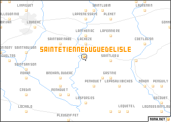 map of Saint-Étienne-du-Gué-de-lʼIsle