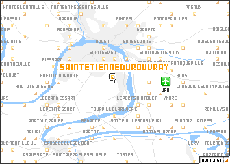 map of Saint-Étienne-du-Rouvray