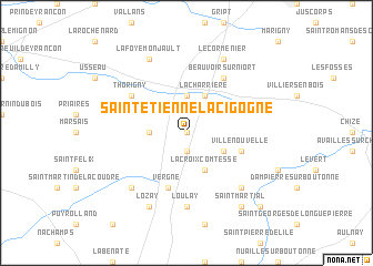 map of Saint-Étienne-la-Cigogne