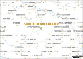 map of Saint-Étienne-lʼAllier