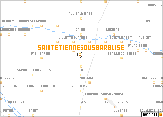 map of Saint-Étienne-sous-Barbuise