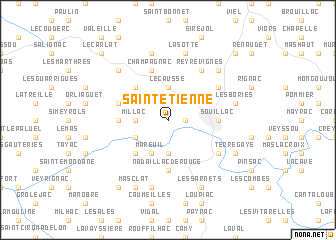 map of Saint-Étienne