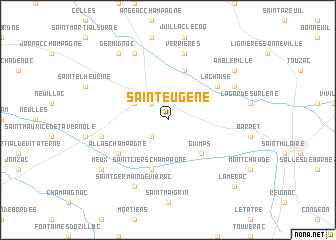 map of Saint-Eugène