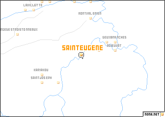 map of Saint-Eugène