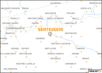 map of Saint-Eugène
