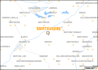 map of Saint-Eusèbe