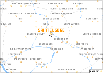 map of Saint-Eusoge