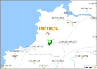map of Saint Eval