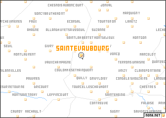 map of Sainte-Vaubourg