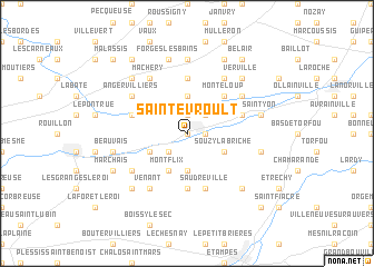 map of Saint-Évroult