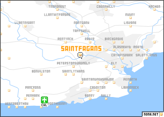 map of Saint Fagans