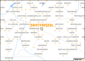 map of Saint-Fargeol