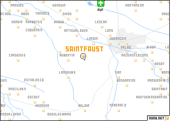 map of Saint-Faust