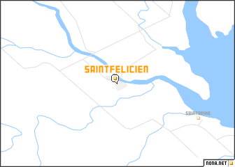 map of Saint-Félicien