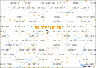 map of Saint-Félicien