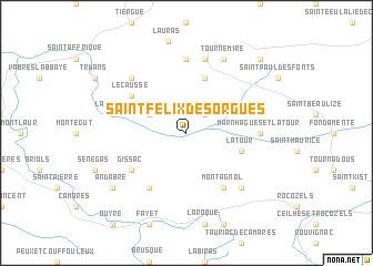 map of Saint-Félix-de-Sorgues