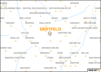 map of Saint-Félix