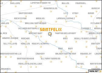 map of Saint-Félix