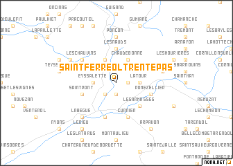 map of Saint-Ferréol-Trente-Pas